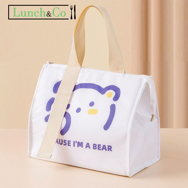 Lunch Bag Ours Blanc | Lunch&Co