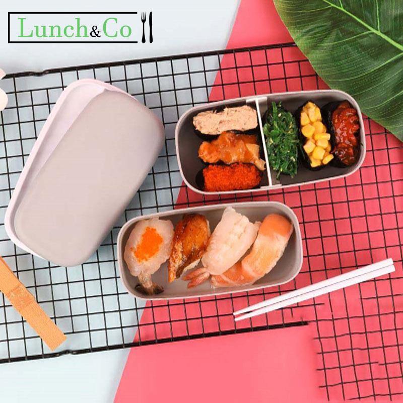Lunch Box Bento Isotherme Verte Style Japonais | Lunch&Co