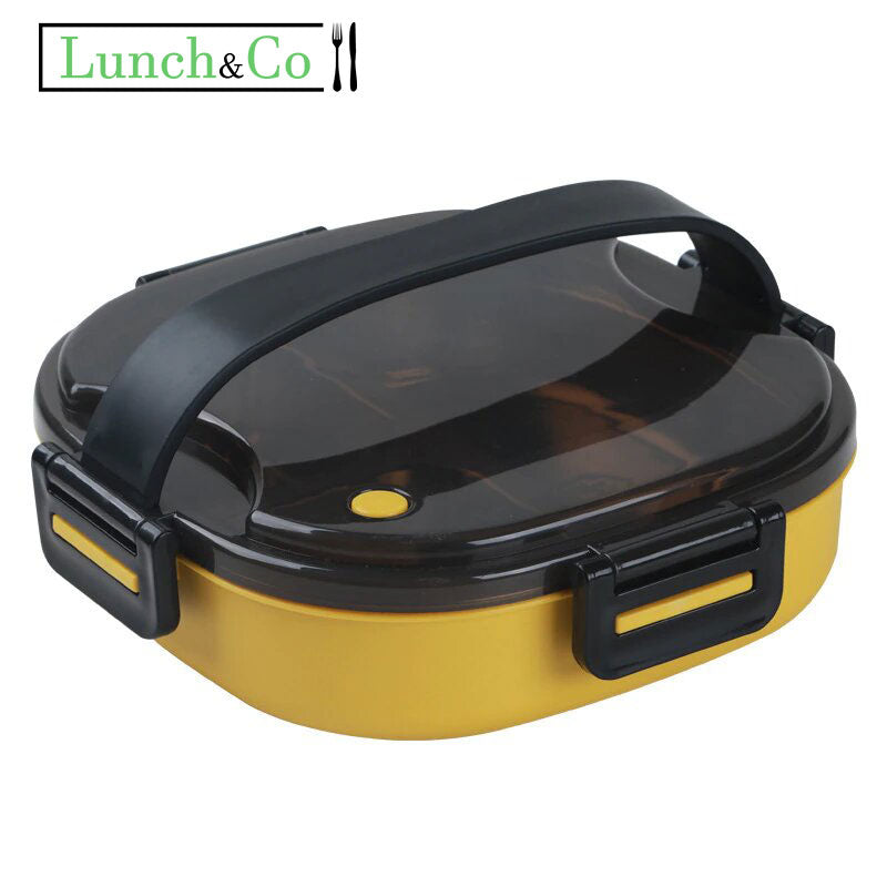 Lunch Box Chauffante Inox Jaune | Lunch&Co