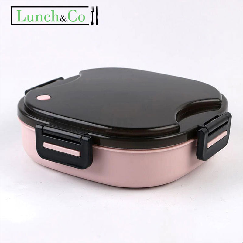 Lunch Box Chauffante Inox Rose | Lunch&Co