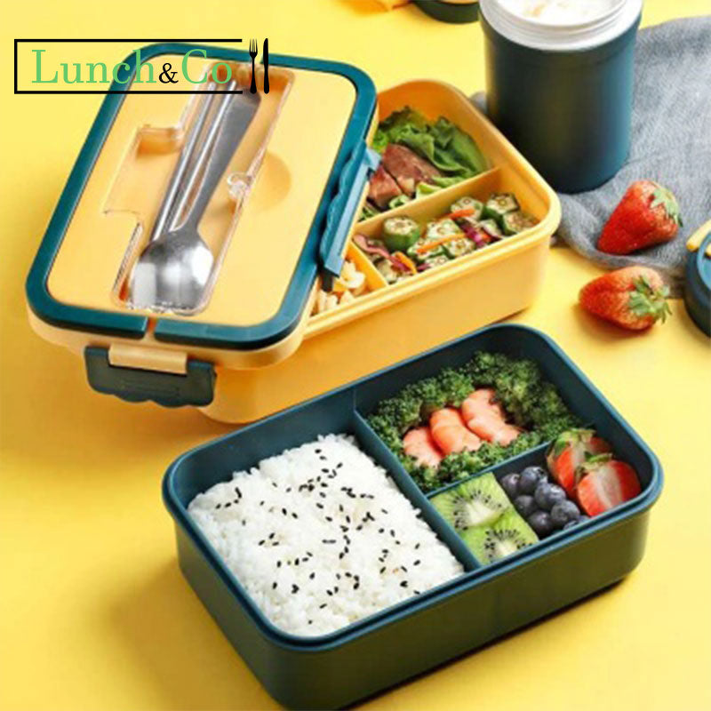Lunch Box Compartimentée Bleue | Lunch&Co