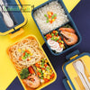 Lunch Box Compartimentée Bleue | Lunch&Co