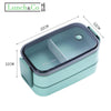 Lunch Box Inox Bleue A 2 Etages | Lunch&Co