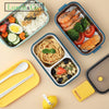 Lunch Box Inox Bleue B 2 Etages | Lunch&Co