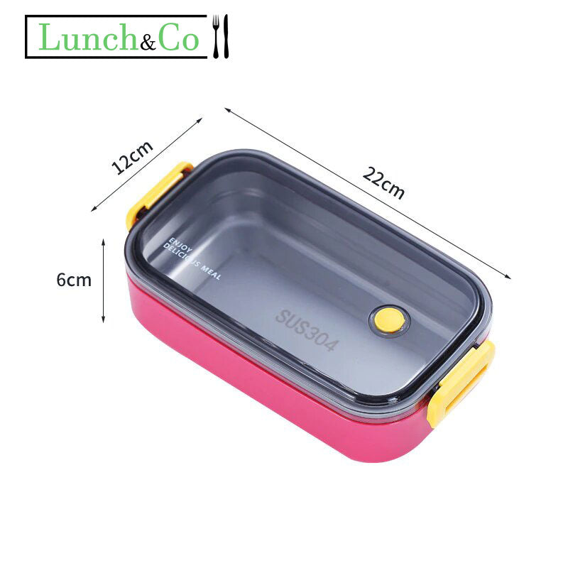 Lunch Box Inox Rouge B | Lunch&Co