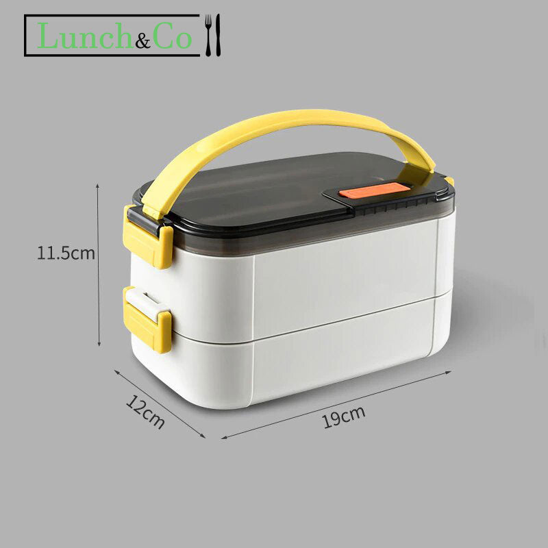 Lunch Box Isotherme Blanche 2 Etages | Lunch&Co