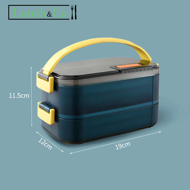 Lunch Box Isotherme Bleue 2 Etages | Lunch&Co