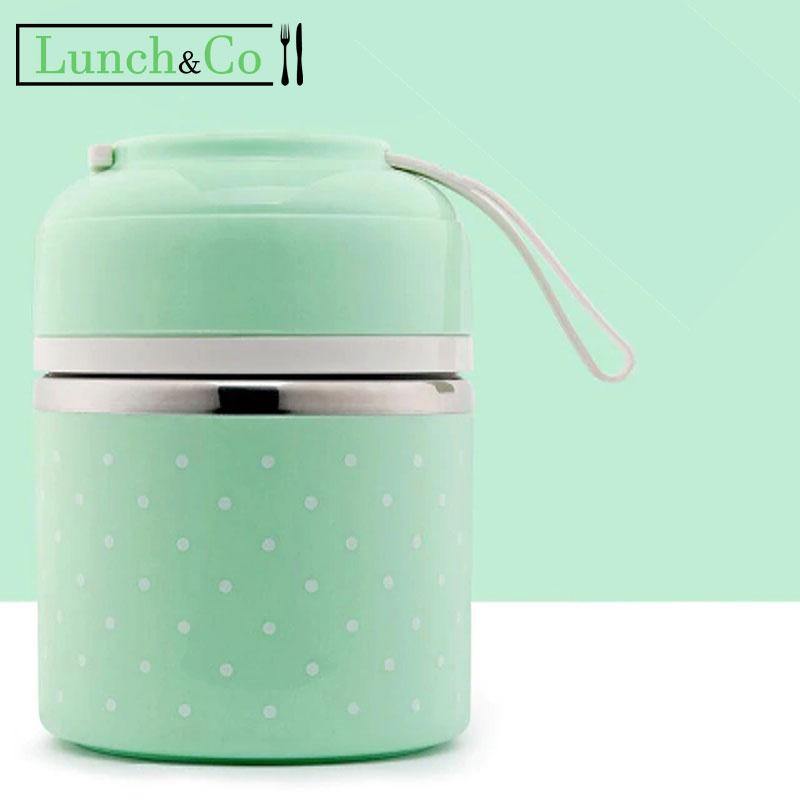 Lunch Box Isotherme Inox 1 Étage Verte | Lunch&Co