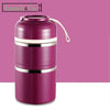 Lunch Box Isotherme Inox 2 Étages Violette | Lunch&Co