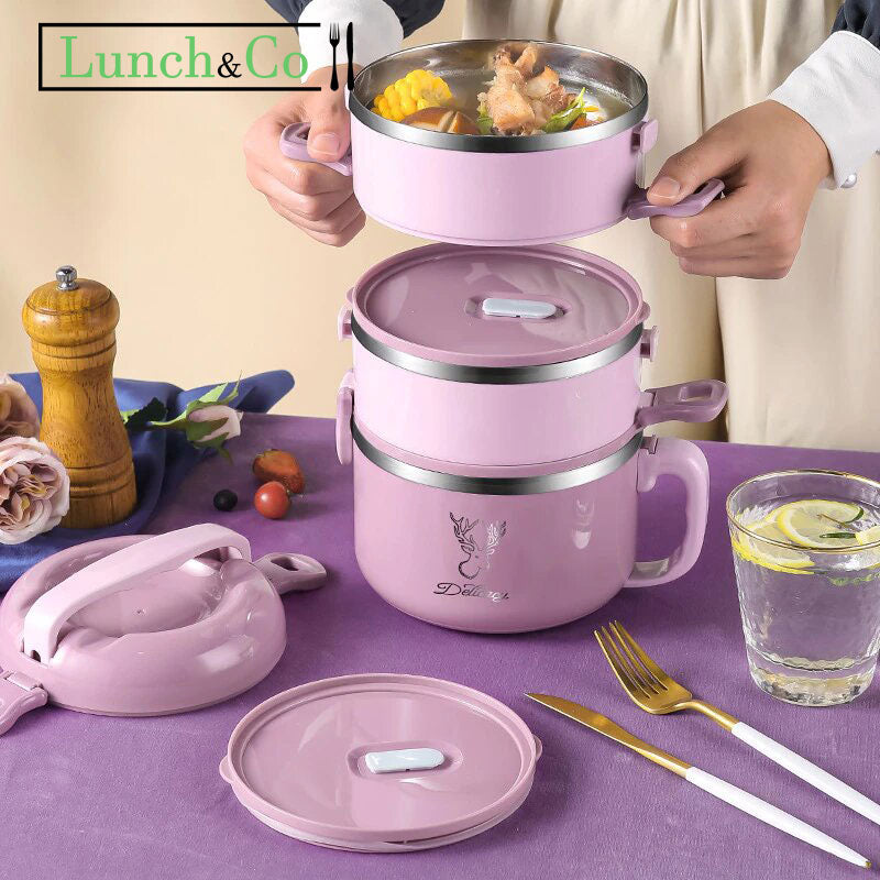 Lunch Box Japonaise Rose 4 Etages | Lunch&Co