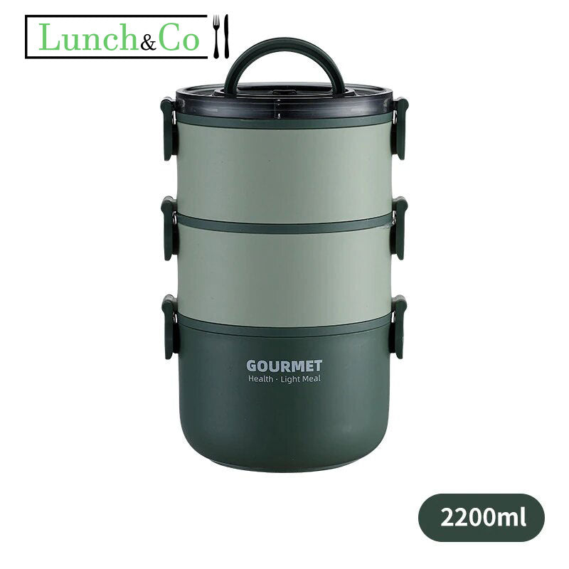 Lunch Box Japonaise Verte 3 Etages | Lunch&Co
