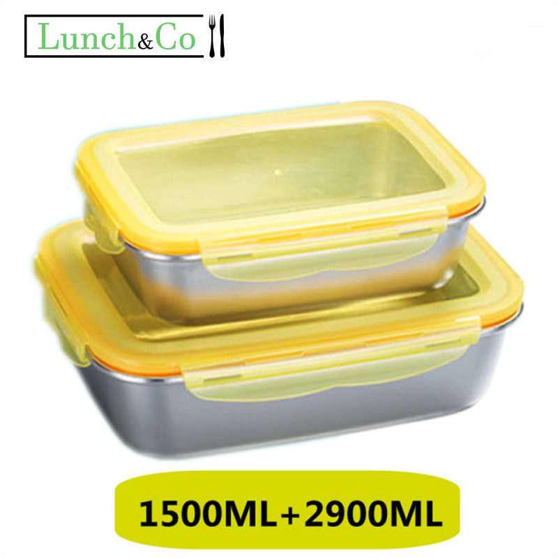 Lunch Box Jaune 1500-2900ml | Lunch&Co