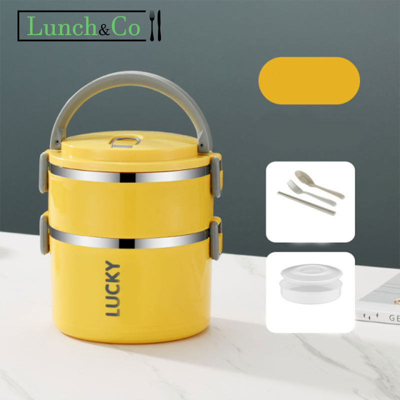 Lunch Box Jaune 2 Etage | Lunch&Co