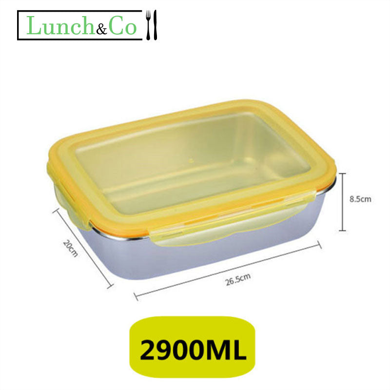 Lunch Box Jaune 2900ml | Lunch&Co