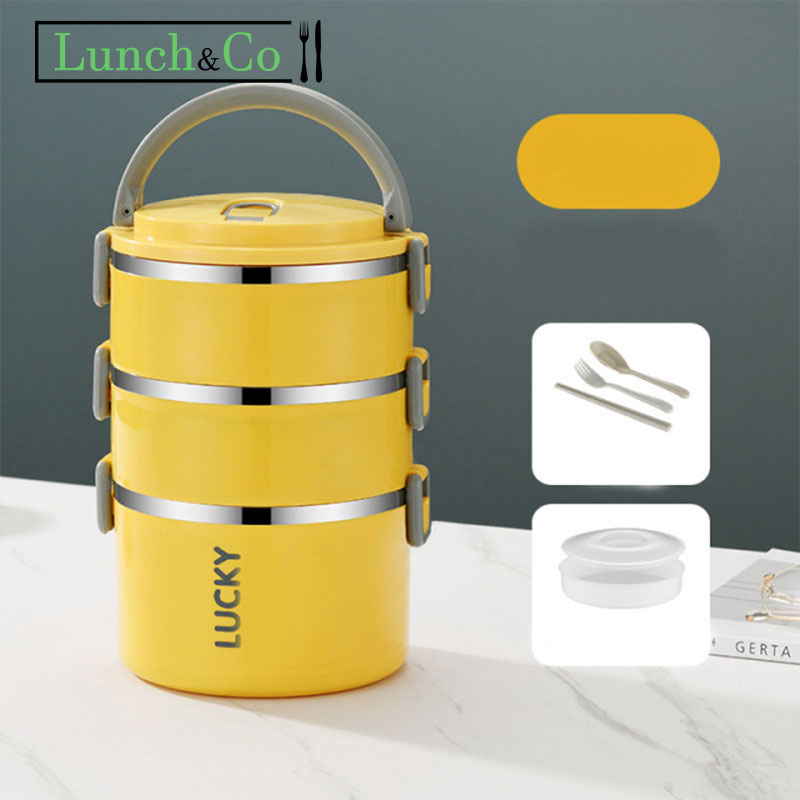 Lunch Box Jaune 3 Etage | Lunch&Co