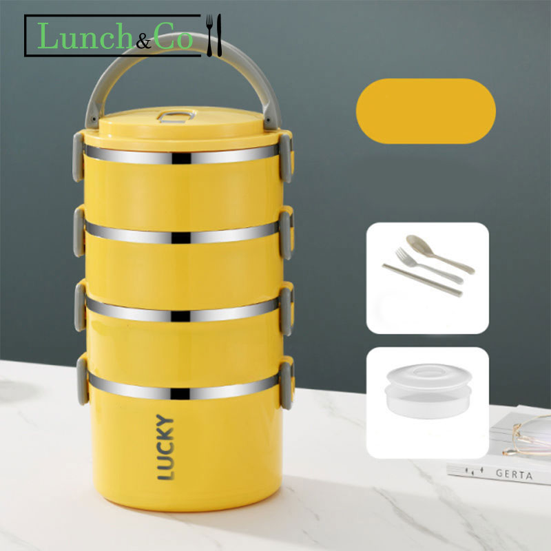 Lunch Box Jaune 4 Etage | Lunch&Co