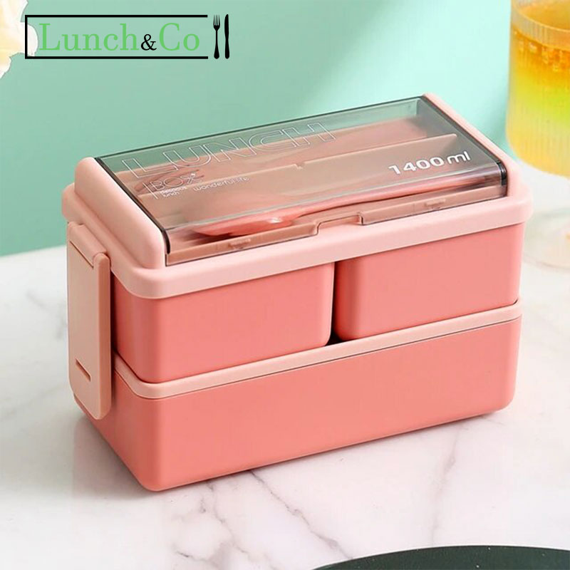 Lunch Box Made In France Rose 3 | Lunch&Co