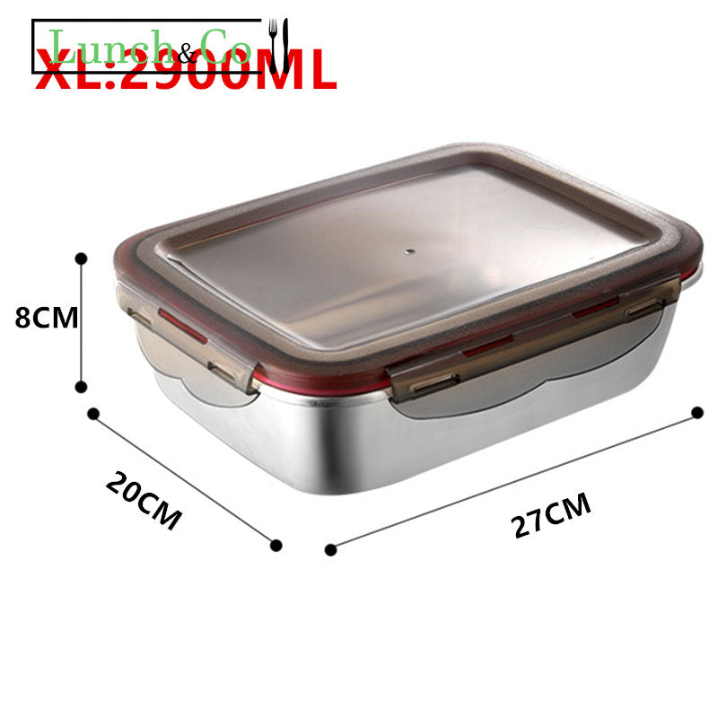 Lunch Box Marron 2900ml | Lunch&Co