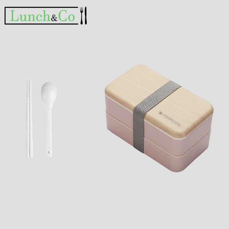 Lunch Box Originale Style Bois Rose  | Lunch&Co