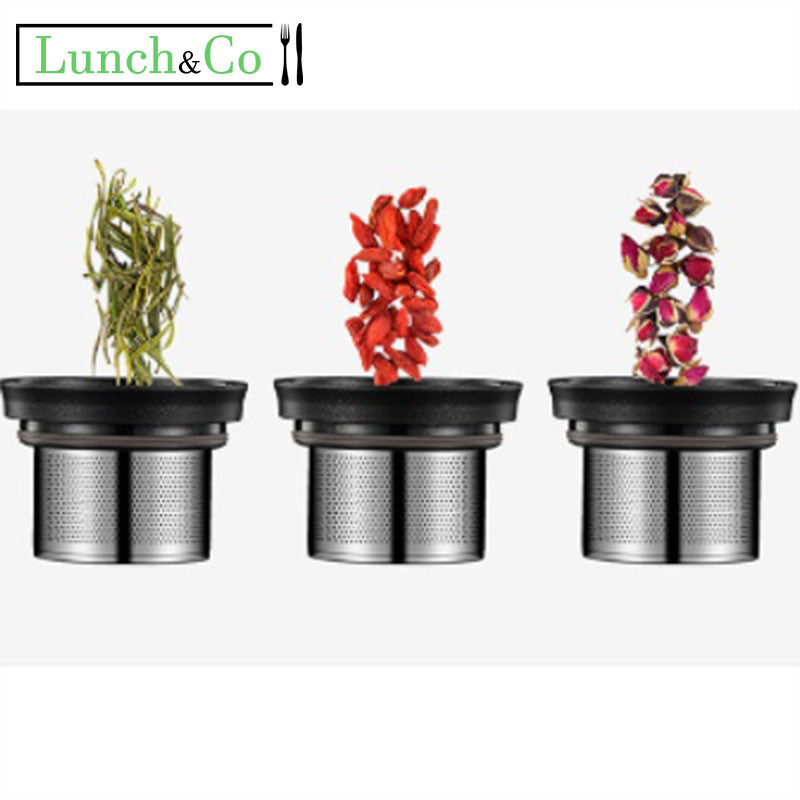 Mug Infuseur Isotherme Noir | Lunch&Co