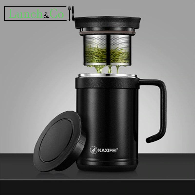 Mug Infuseur Isotherme Noir | Lunch&Co