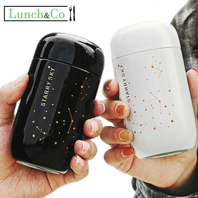 Mug Isotherme Blanc et Noir | Lunch&Co