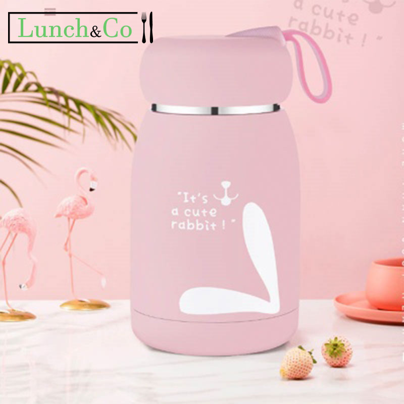 Mug Isotherme Lapin Rose | Lunch&Co