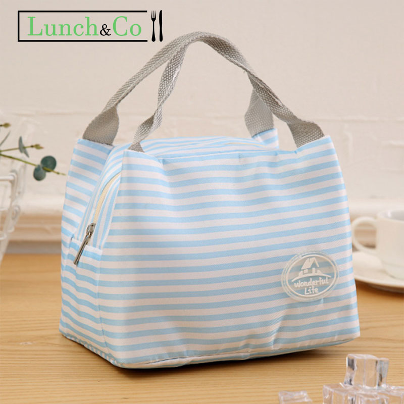 Sac à Déjeuner Bleu Ligne | Lunch&Co