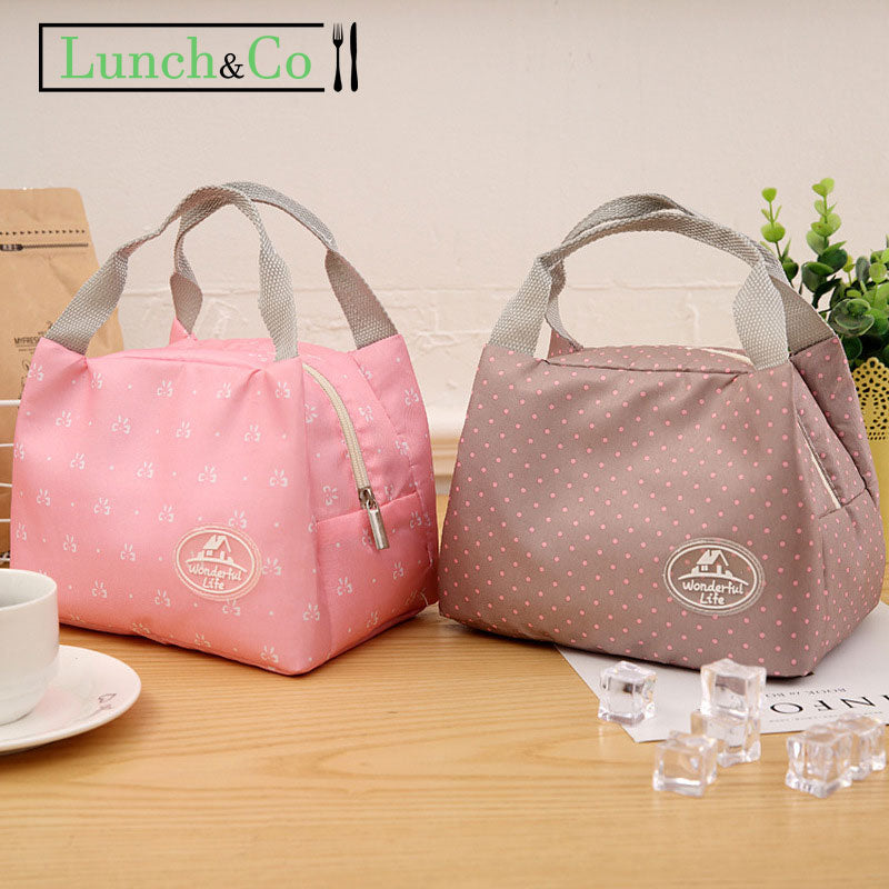 Sac à Déjeuner Rose Papillon | Lunch&Co