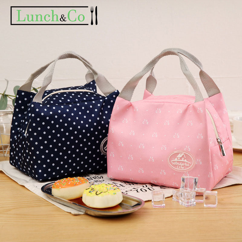 Sac à Déjeuner Rose Papillon | Lunch&Co