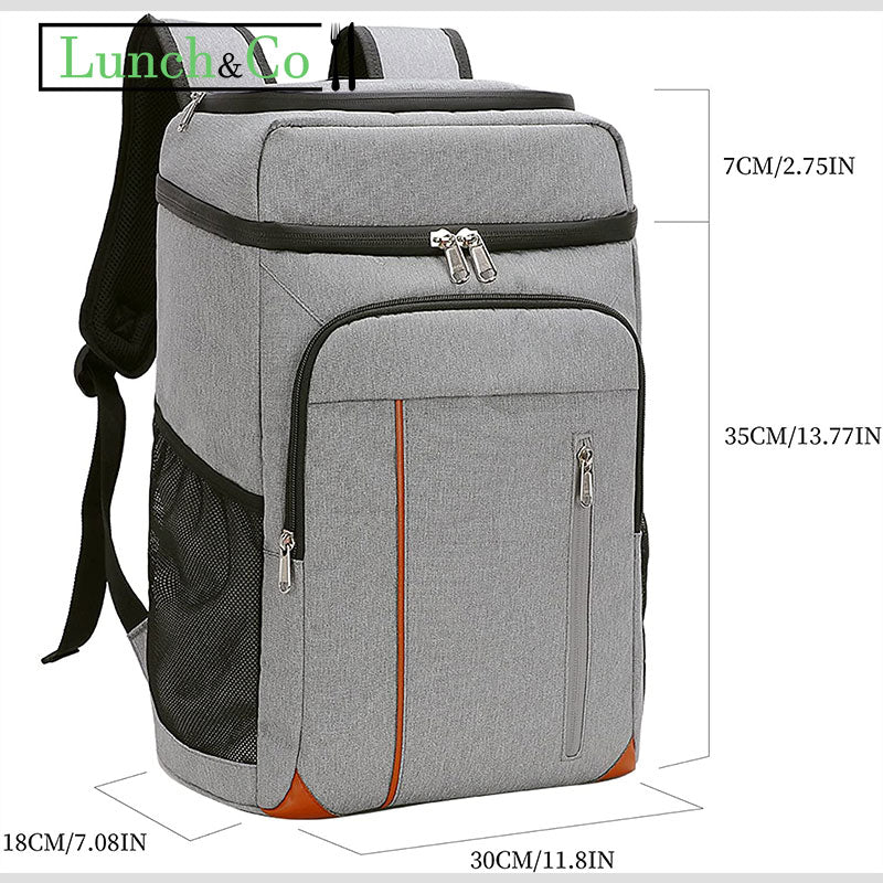 Sac à Dos Isotherme 22L Gris | Lunch&Co
