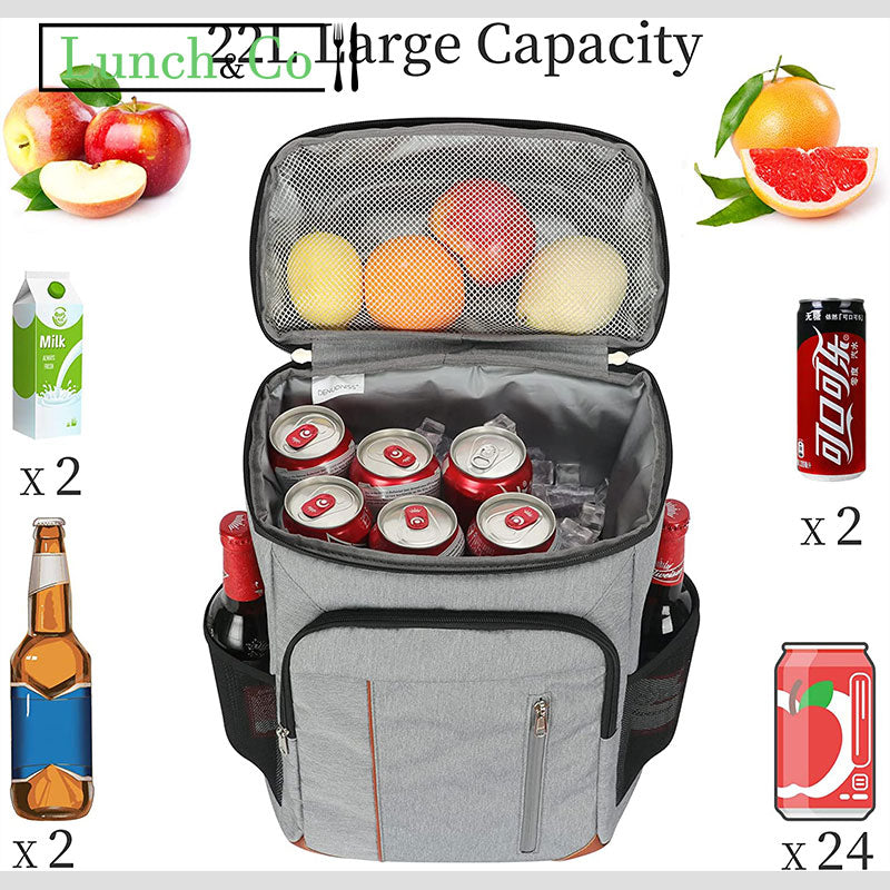 Sac à Dos Isotherme 22L Gris | Lunch&Co