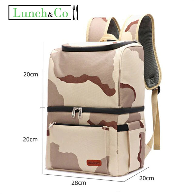 Sac à Dos Isotherme Camouflage Terre | Lunch&Co
