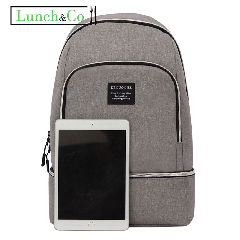 Sac à Dos Isotherme Femme Gris | Lunch&Co