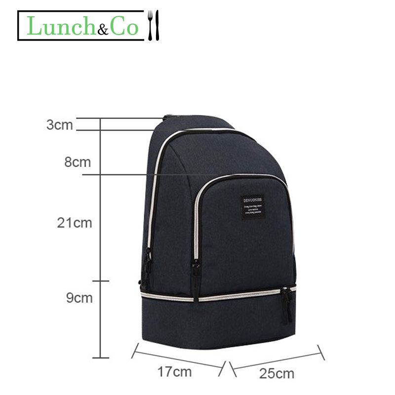 Sac à Dos Isotherme Femme Noir | Lunch&Co