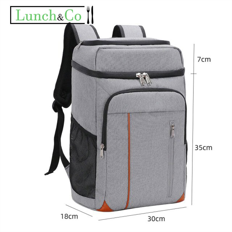 Sac à Dos Isotherme Gris | Lunch&Co