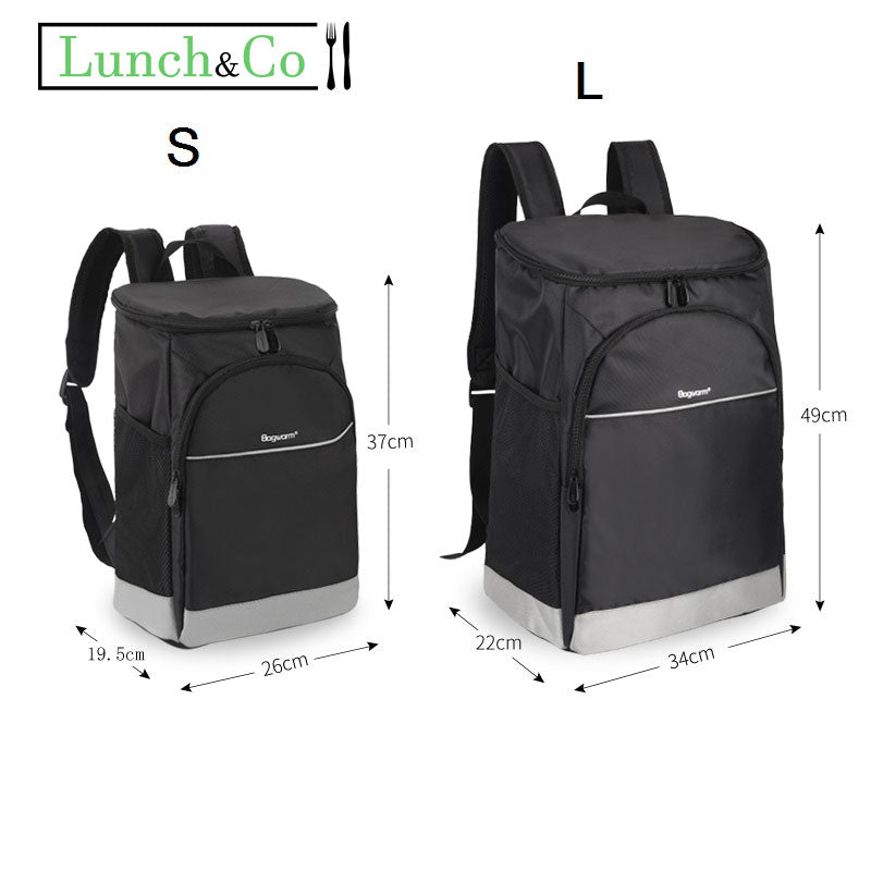 Sac à Dos Isotherme Noir L | Lunch&Co
