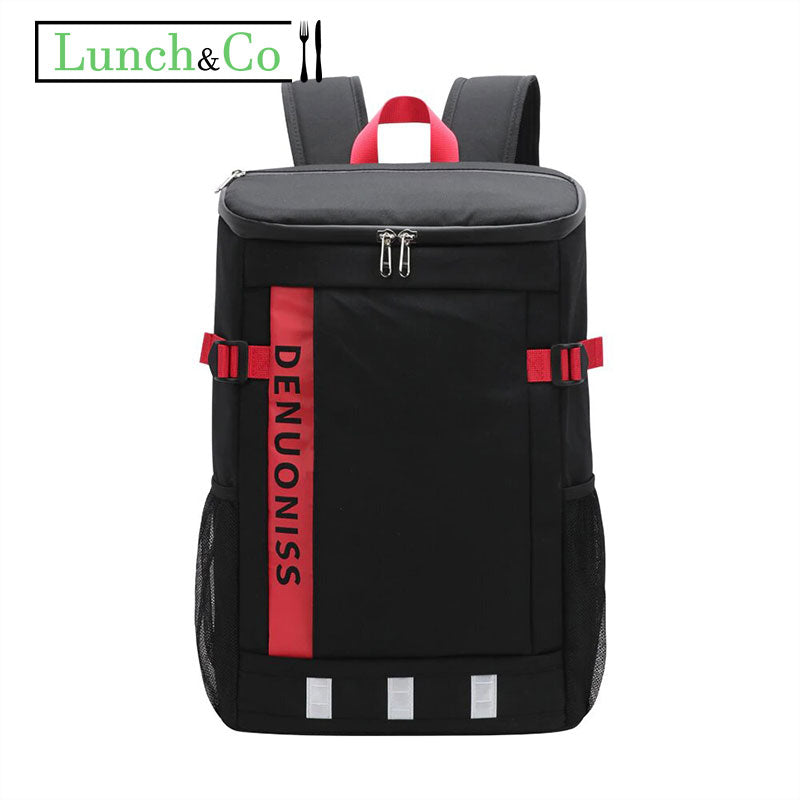 Sac à Dos Isotherme Rouge et Noir | Lunch&Co