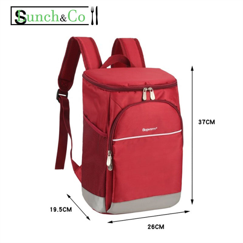 Sac à Dos Isotherme Rouge S | Lunch&Co