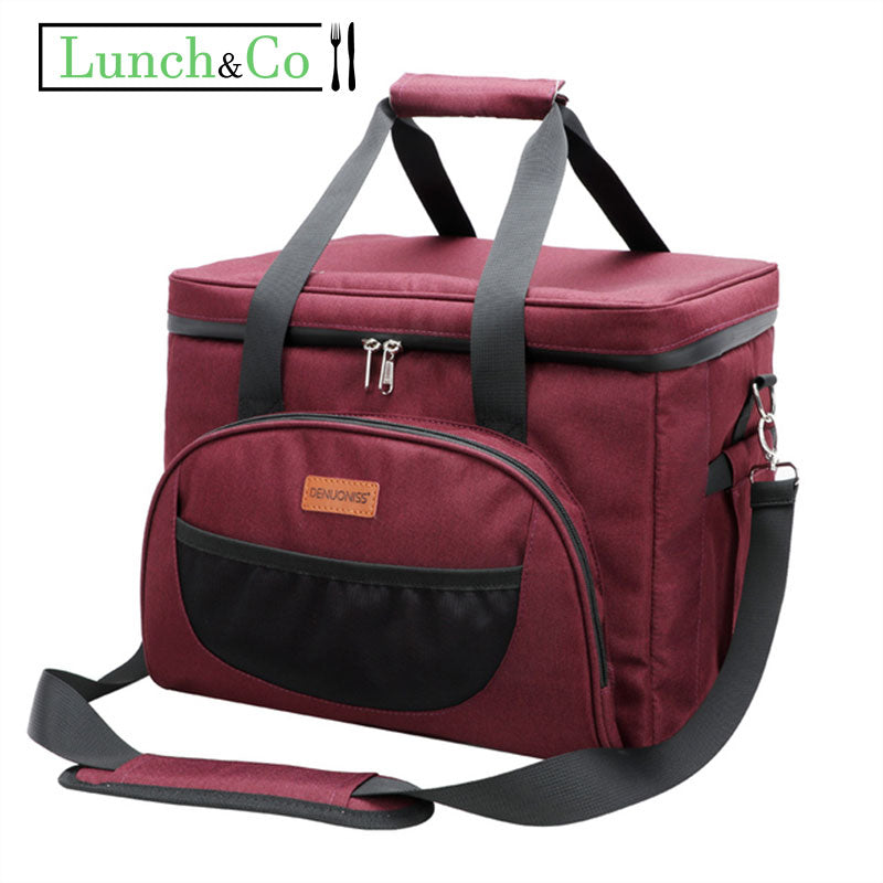 Sac Isotherme 28L Rouge Foncé | Lunch&Co
