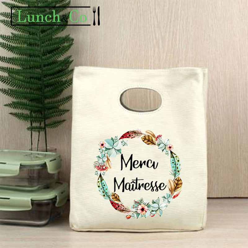 Sac Isotherme Merci Maitresse | Lunch&Co