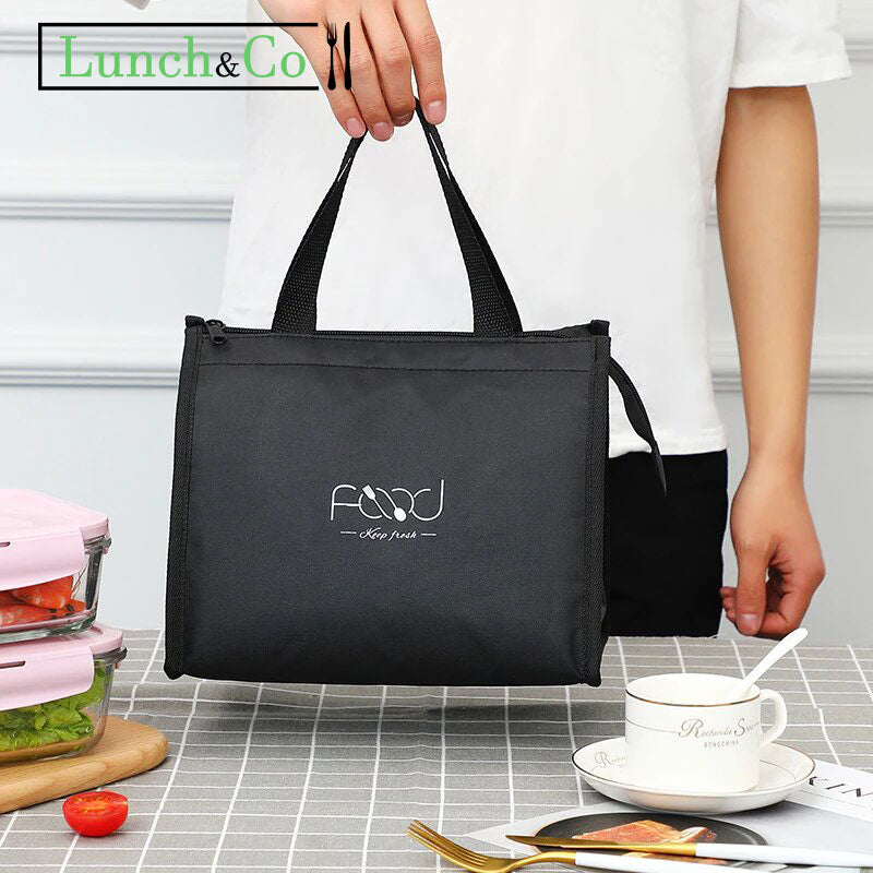 Sac Isotherme Pique Nique Noir L | Lunch&Co