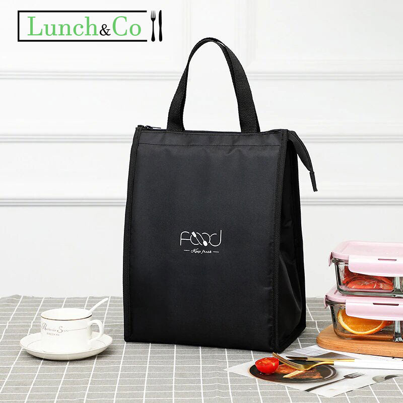 Sac Isotherme Pique Nique Noir L | Lunch&Co