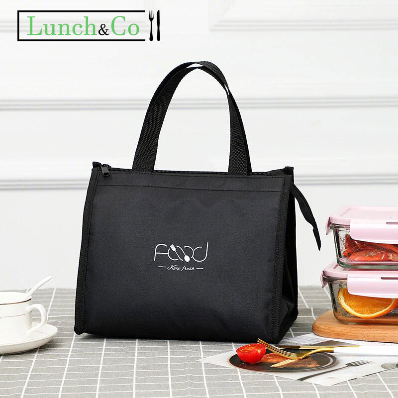 Sac Isotherme Pique Nique Noir S | Lunch&Co