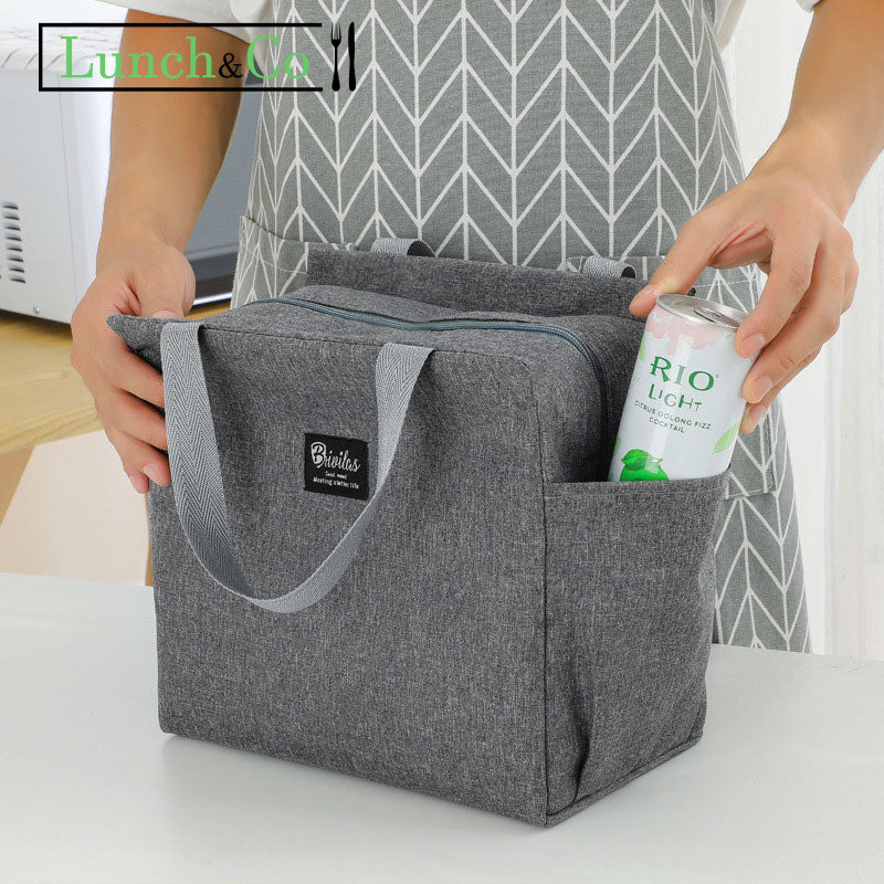 Sac Isotherme Pour Repas Gris | Lunch&Co