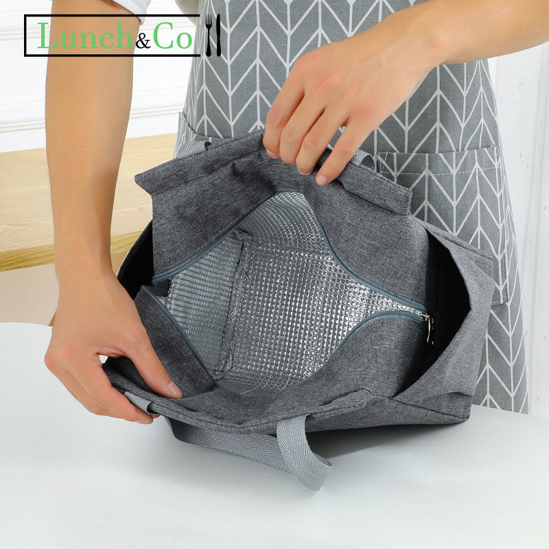 Sac Isotherme Pour Repas Gris | Lunch&Co