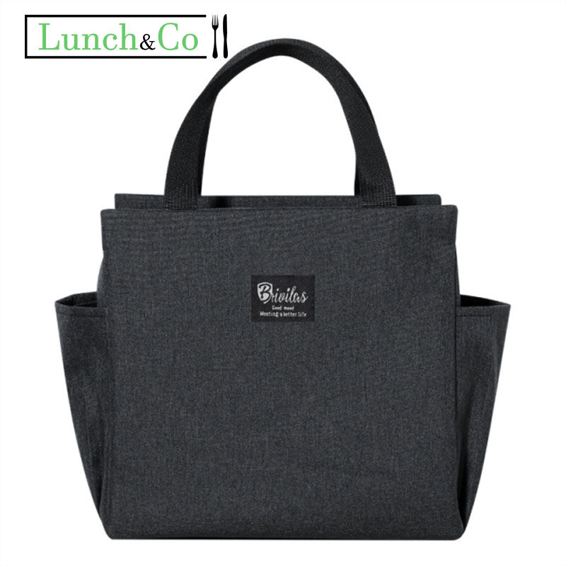 Sac Isotherme Pour Repas Noir | Lunch&Co