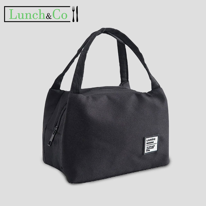 Sac Lunch Isotherme Noir | Lunch&Co