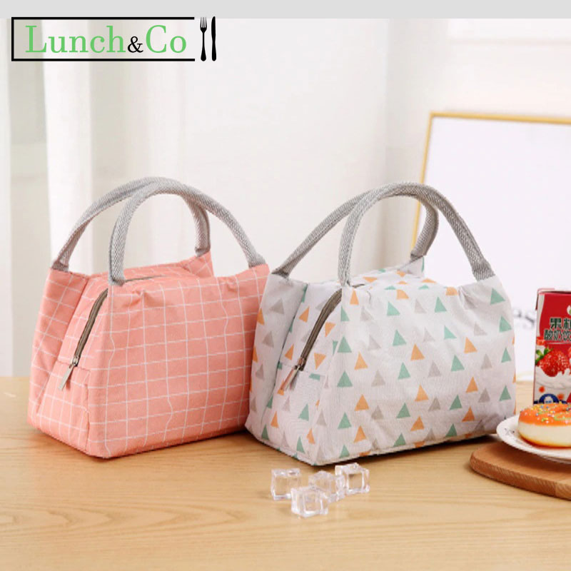 Sac Repas Isotherme Rose | Lunch&Co