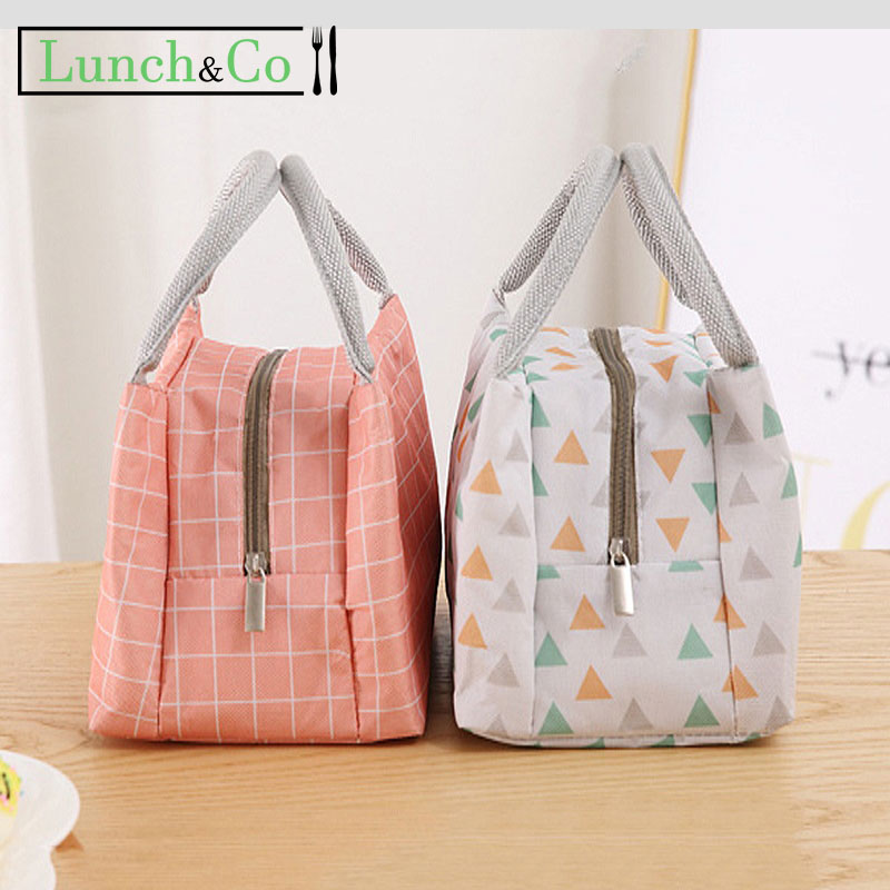 Sac Repas Isotherme Rose | Lunch&Co